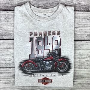 Vintage 2000 Harley Davidson Motorcycles Panhead Milestone T-shirt